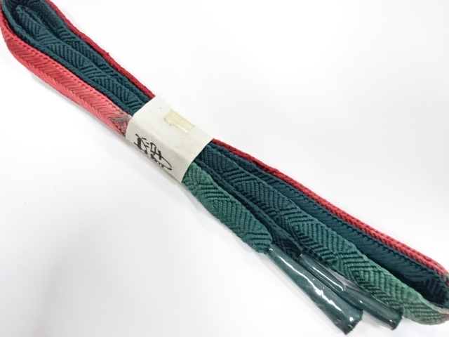 未使用品　正絹　手組帯締め